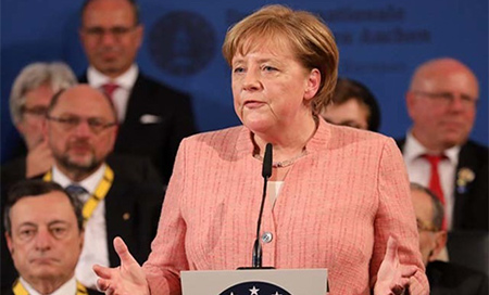 Angela Merkel Merkel: Ya no podemos confiar en que EEUU nos proteja